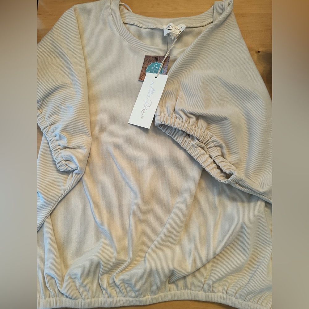 Boutique Cropped Corded Shirt
